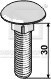 Bræddebolt M10x1,5x30 (8.8)